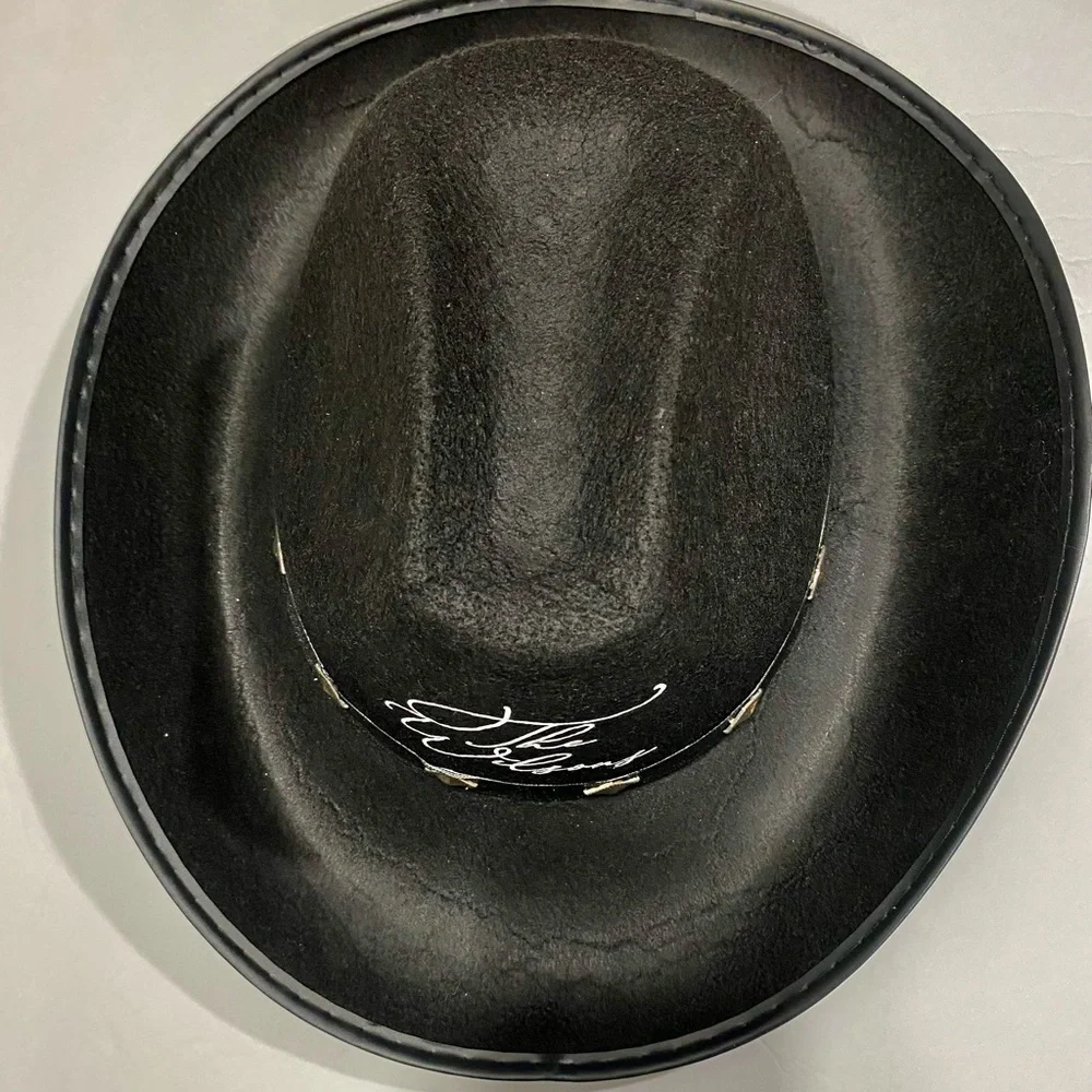 LADIES OR MANS BLACK COWBOY HAT